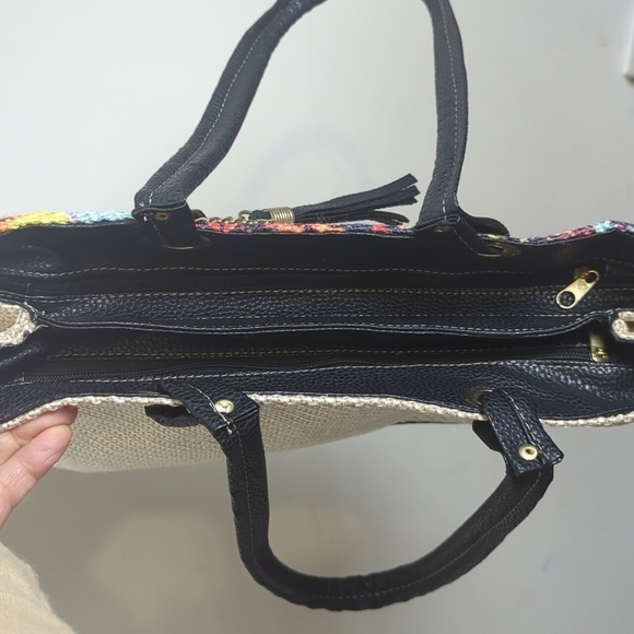 Aztec Mexico Tote Bag Purse with Little Girls in Traditional Dress Colorful - Picture 11 of 12